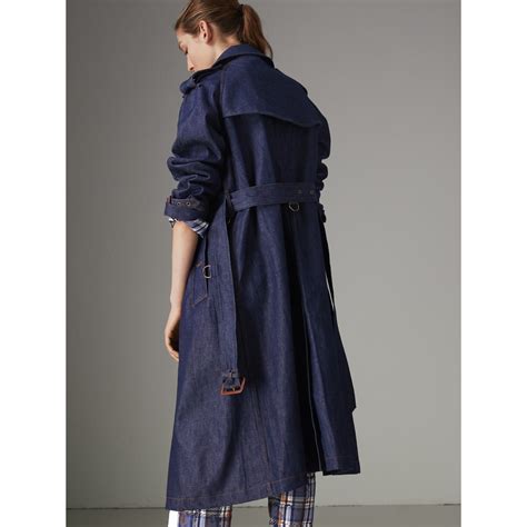 burberry denim trench coat|burberry trench coat outlet.